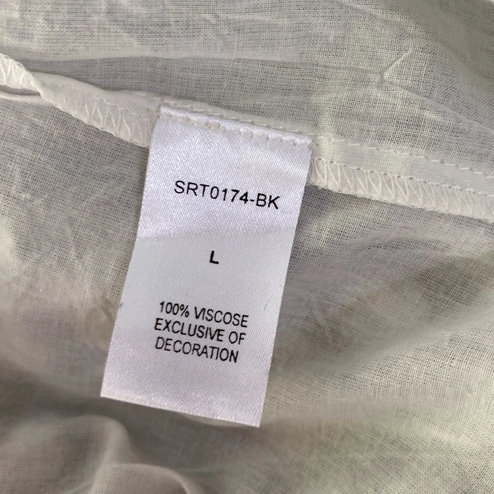 Embroidered Dress with Back Ruffle - Picture 4 of 5